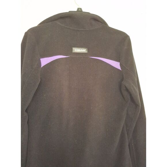 Head Women's Fleece Jacket Reflective Sporty Jogging Purple Athletic Size S - Picture 12 of 13